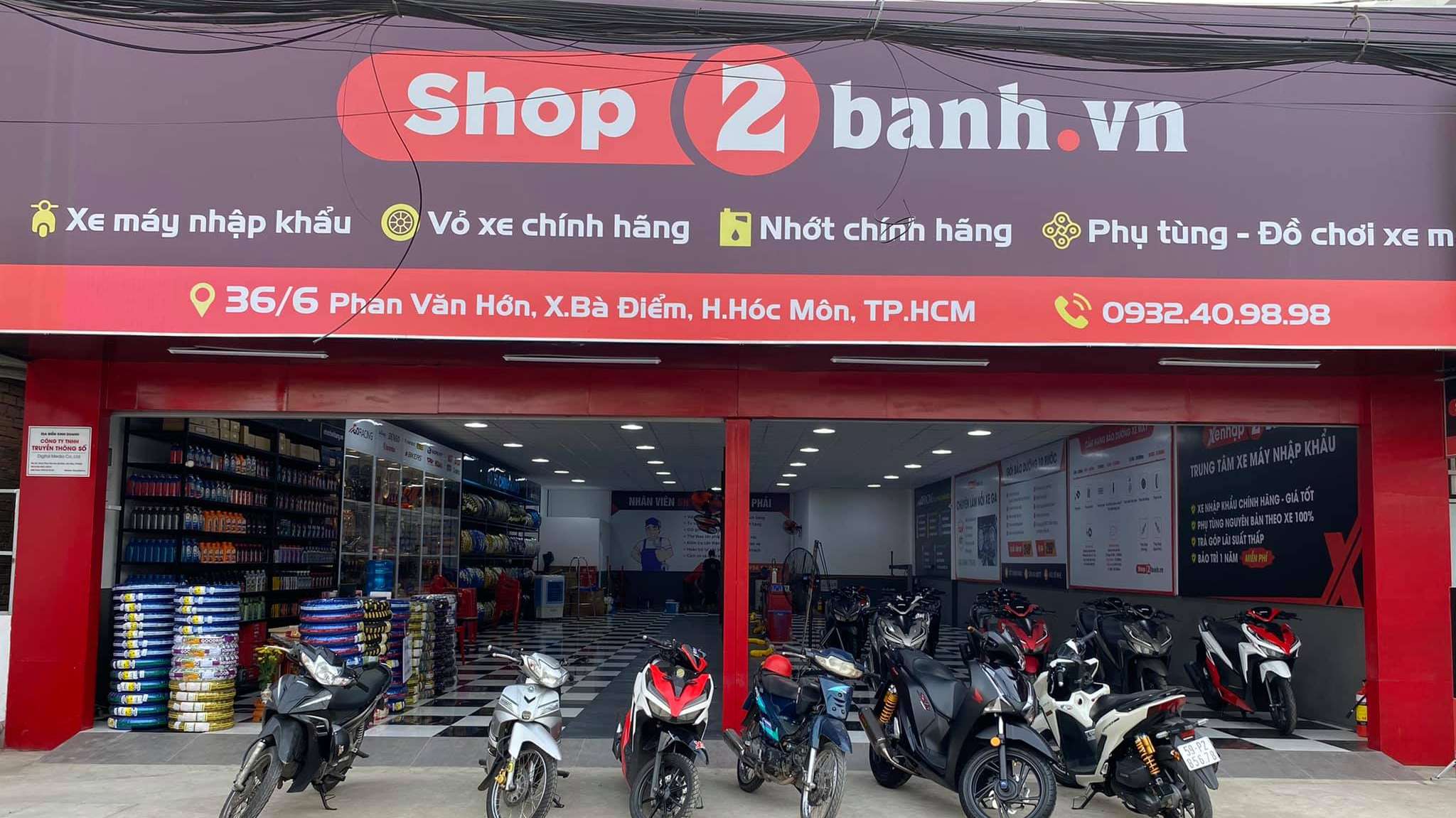 HCM: Đại lý Dầu Nhớt Shop2banh - Quận Hóc Môn